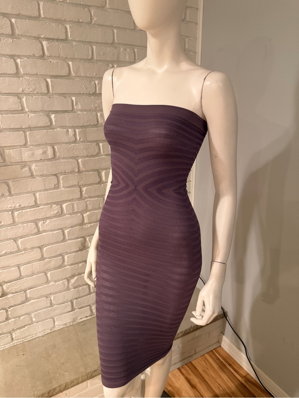 Intimately Free People Purple Strapless Bodycon Midi XS/S NWOT Super Stretch - Picture 7 of 15
